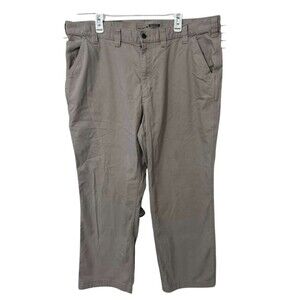 Carhartt Rugged Flex Relaxed Fit Work Pants Mens Size 44 x 30 Canvas Khaki